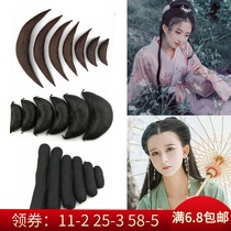 Costume modeling pad Hair bag Xiuhe modeling horn soft hair stick Wig studio dedicated two pointed hair stick studio