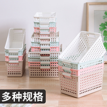 Desktop plastic contains basket kindergarten rectangular collection box toy collection box for kitchen debris