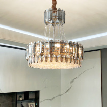 Light luxury chandelier post-modern living room crystal chandelier dining room lamp creative Villa duplex large chandelier Hong Kong-style lamps