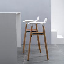 Nordic ins simple bar chair bar stool high stool fashion creative designer personality home small apartment bar chair