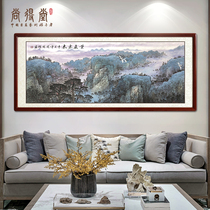 Shangdi Handick painting white crane without water painting the mountain painting the east of the office painting the living room background wall water painting