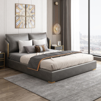 Light Extravagant Tech Bunk Bed Free From Washing Modern Minima Small Family Type 1 8 m Soft Bag Double Bed High Case Storage Master Bedroom