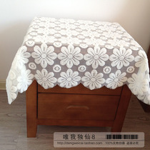 Lace new autonomous brand Towel Cover Cloth Shoe table Table Cloth Modern American Dust Cloth Sunflowers White