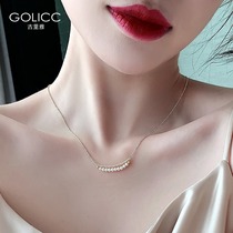Natural Baroque pearl necklace female light luxury niche design sense choker 2021 new accessories summer accessories