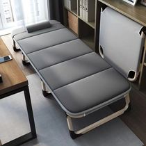 Folding bed office lunch break single bed home simple nap artifact portable marching bed hospital escort bed
