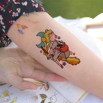 Todays star cute childlike cartoon anime Witchs Flower Mary tattoo sticker waterproof long-lasting arm sticker