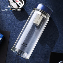 Vientiane U171L single-layer glass thickened water Cup mens large-capacity Office business Cup gift box U172L