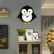 Net celebrity cartoon home decoration clock wall clock living room mute cute fashion trend personality childrens room wall clock