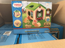 Wood porous shape recognition shape matching educational toys early childhood building blocks Sesele small house Thomas