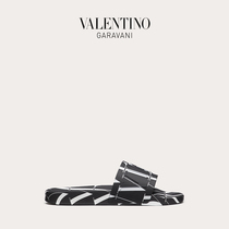 VALENTINO VALENTINO GARAVANI Mens Black VLTN TIMES Rubber Sandals