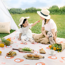  Outdoor picnic mat Portable childrens moisture-proof mat thickened ins wind thickened waterproof outing tent folding mat