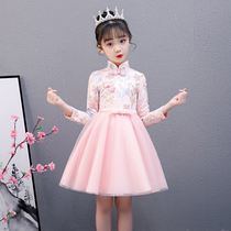 Children's Han costume Autumn costume 2022 Girls Princess Dress Dress Winter dress Girls' Old costume Bowbown Skirt Autumn Winter