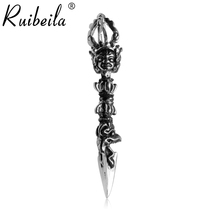 ruibeila925 Silver does not move Ming King Vajra pestle necklace pendant retro Thai silver classical silver ornaments Buddhist instruments