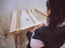 Yuesheng Yangqin Yuesheng Musical Instrument Original Wood Color 402 Yangqin Portable Xiaoyangqin Southern Musical Instrument Dimple Piano Line