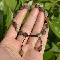 12# Xinjiang raisin agate bracelet Gobi agate raw stone hand Black Mountain agate bracelet surface material oil