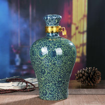 Jingdezhen ceramic wine bottle white wine sealed altar wine tank 5 pounds household retro wine tank bubble wine tank wine jar