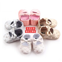 Autumn Summer New Female Baby Anti Slip School Shoes 0-6 Months 3 Baby Breathable Softbottom Shoes Princess Steps Front Shoes 12