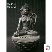 Folk collection of old copper White dogma Bodhisattva a bodhisattva shape rare package warm and beautiful shape