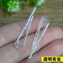 White Lining Large Milk Clothing Clip Lining Coat Large Plastic Transparent Clothes White Shirt Buttoned White Transparent Clip