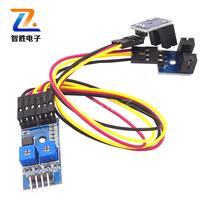 2-way speed sensor module counting module motor speed measuring photoelectric speed groove type optocoupler module