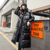 Anti-Season Down Jacket Womens bright white duck down long clearance big brand fashion knee waist wash-free warm coat