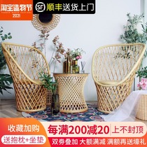 Rongtengge ins wind Nordic modern Minimalist style Net red leisure chair Designer sofa chair Bed and breakfast chair True vine