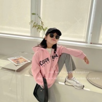 South Korean childrens clothing male and female children jacket autumn-style zipper Lianclothing 100 hitch hiking and early autumn children casual blouses