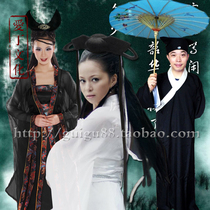The Clinique Female Soul Costume adult male and female ancient dress Nie Xiaoqian Ning Montenegrin old demonic film and film shooting performance props