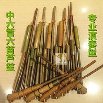 Dance new water bamboo stage performance National musical instrument 6-pipe Dong Miao Zizhu Lusheng performance type G tune