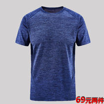 Fat loose quick-drying clothes male couple half sleeve plus fat plus size outdoor t-shirt foreign trade fat guy sweat-sucking short-sleeved women