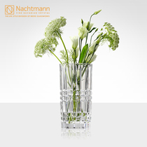 Germany imported transparent crystal glass living room rich bamboo flower arrangement dried flower home decoration ornaments lily flower vase