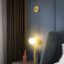 Nordic style bedroom bedside led wall lamp Living room background wall chandelier creative modern minimalist ins net red light decoration
