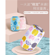 Baby cotton sleeve infant cartoon men and women children anti-dirty middle sleeve children waterproof four seasons small sleeve