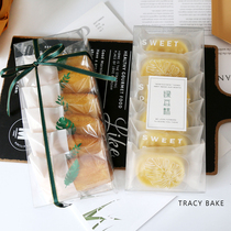 Baking room temperature packaging transparent mung bean cake box Christmas snowflake cake pineapple cake Madeleine Fernando box