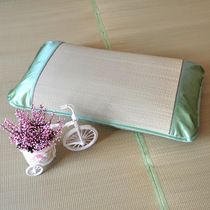 Summer rush pillowcase Single mat Cool mat pillowcase Summer grass mat pillow mat Bluegrass strap pillow sheet
