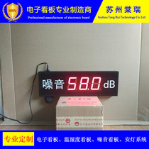 Customized LED temperature and humidity noise electronic billboard RS485 display 4-20MA signal oxygen concentration clock screen