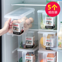 Kitchen refrigerator storage box Food finishing box Frozen preservation box Egg box Fruit and vegetable plastic storage box
