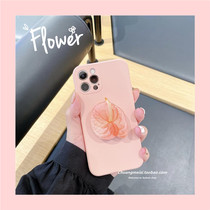 ins Wind flower stamen bracket enjoy 20se mobile phone case 10plus temperament 9plus gentle wind 20pro girl heart enjoy 20 liquid silicone enjoy 10 9 all-inclusive mirror