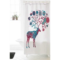 American fortune deer thick polyester toilet bathroom bathroom shower cloth waterproof mildew toilet curtain partition curtain curtain