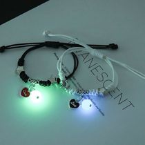 Luminous bracelet male and female student girlfriends two-person friendship Korean version of the couple a pair of woven rope luminous bracelet gift