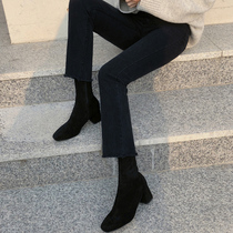 Black Jeans Woman Retro High Waist Microtrumpeter 89 Pants 2022 Summer Thin THIN STRAIGHT BARREL PANTS