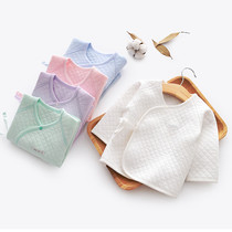 Newborn baby clothes newborn clothes spring and autumn cotton monk clothes baby warm full back coat autumn and winter 2 pieces