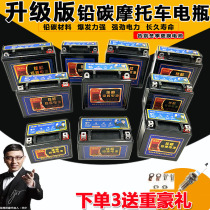 Jager motorcycle battery 12v maintenance-free dry battery 125 curved beam 12V 9a7a scooter universal