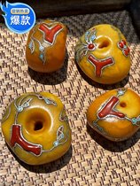 Nepalesia inherited old honey wax Tibetan style pure hand-made patch inlaid process live room special