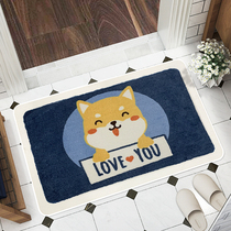 Toilet floor mat door mat toilet bedroom door mat bathroom non-slip absorbent foot mat door mat entrance