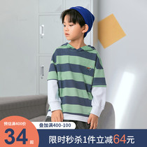 Little star classmate boys clothes spring and autumn models 2021 New Tide childrens long sleeve shirt