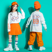 Street Dance Childrens Dairy Clothing Clothing Clothing Cheerleader Show Hip Hop Boy and Girl Tide Kit Autumn