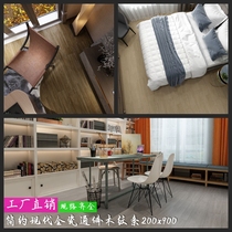 Whole body wood grain tile 200*900 guest restaurant imitation solid wood grain floor tile Wear-resistant brick Background wall brick antique brick gray