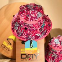 Colorful cylinder fisherman hat US Sunday Afternoons professional sunscreen hat sun hat UPF50