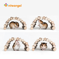 Niteangel Ait Hamster Natural Bush Escape passage Arch Bridge climb ladder Molar toy Landscape supplies